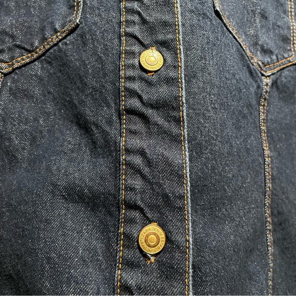 Zara Denim Overshirt Dark Indigo Wash - Picture 7 of 10